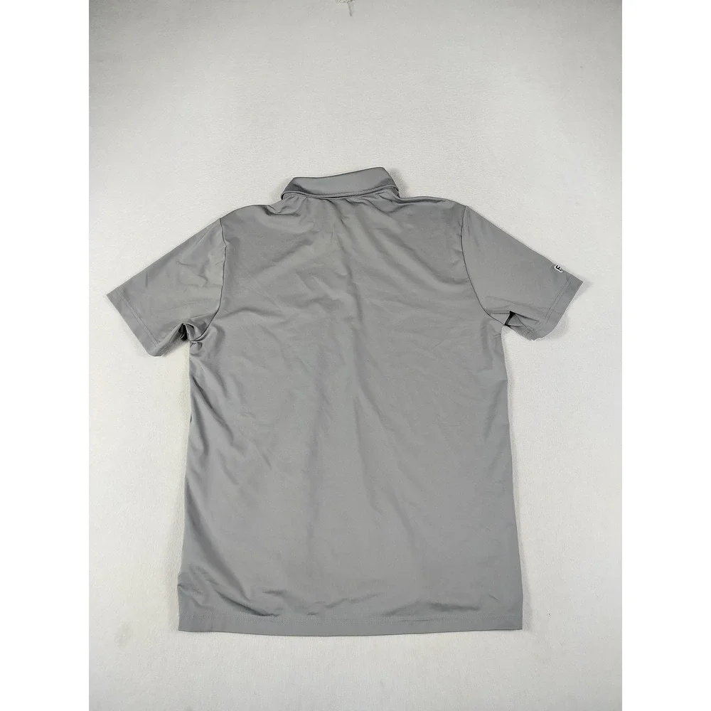 Adidas Polo Shirt Mens Large Gray PMR Logo Golf Performance Lightweight Active‎